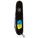 Складаний ніж Victorinox Spartan Ukraine Тризуб фігурний на фоні прапора 1.3603.3_T1026u - зображення 2