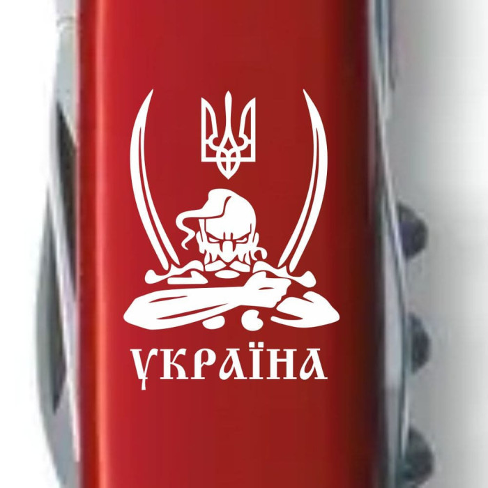 Складаний ніж Victorinox Spartan Ukraine Козак з шаблями Vx13603_T1110u - зображення 3