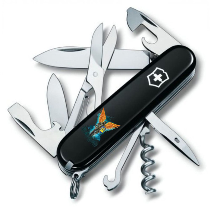 Складаний ніж Victorinox Climber Ukraine Янгол ЗСУ 1.3703.3_T1061u Vx13703.3_T1061u