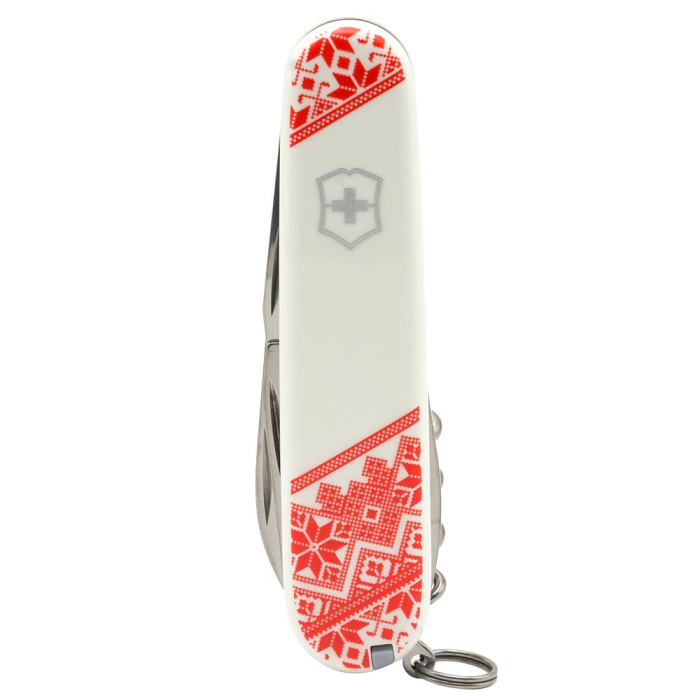 Складной нож Victorinox Climber Ukraine Красная вышиванка Vx13703.7_T0051r - изображение 3