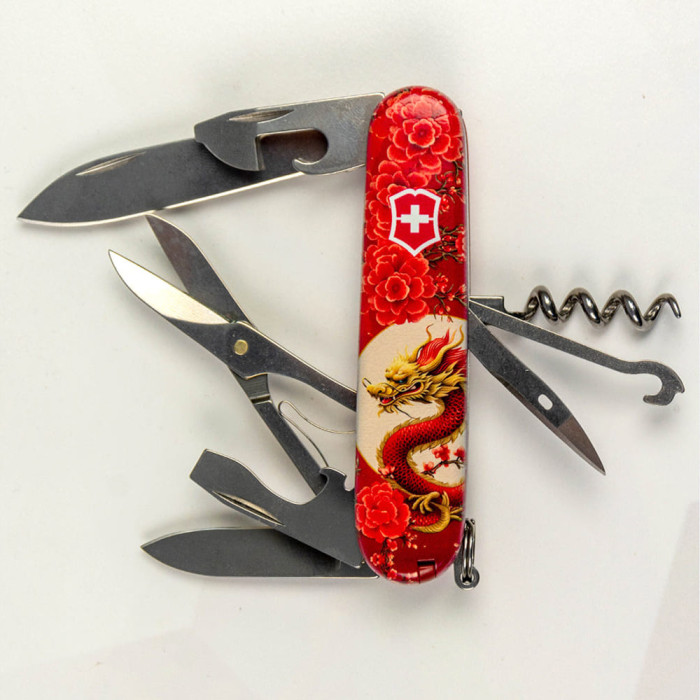Складной нож Victorinox Climber Zodiac Китайский красный дракон 1.3703.Z3250p Vx13703_Z3250p - изображение 5