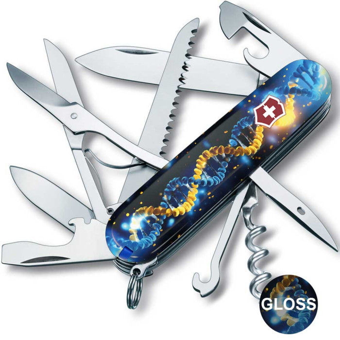 Складной нож Victorinox Huntsman Ukraine ДНК Украинца 1.3713.3.T3270pw Vx13713.3_T3270pw