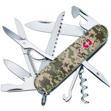 Складаний ніж Victorinox Huntsman Army Піксель з червоним логотипом 1.3713.3.W3941p
