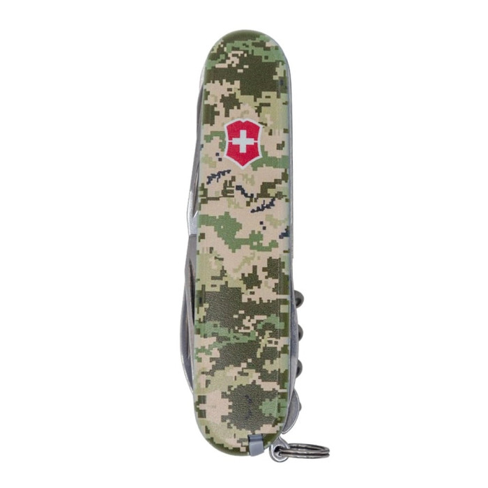 Складаний ніж Victorinox Huntsman Army Піксель з червоним логотипом 1.3713.3.W3941p - зображення 2