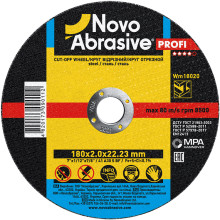 Круг отрезной по металлу NovoAbrasive 41 14А 180х22.23х2 мм WM18020