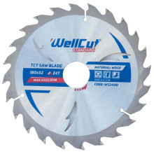 Диск пильный по дереву WellCut Standard 180х32х24 WS24180