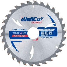 Диск пильный по дереву WellCut Standard 180х32х30 WS3018032