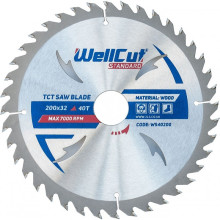 Диск пильный по дереву WellCut Standard 200х32х40 WS40200