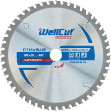 Диск пильный по ламинату WellCut Standard 185х20х48 WS48185