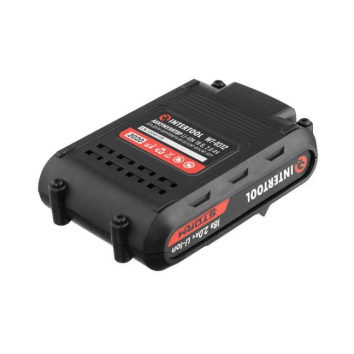 Аккумулятор INTERTOOL Li-Ion 18 В 2 Ач WT-0312 - изображение 2