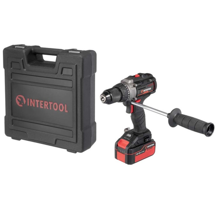 Дрель-шуруповёрт ударная аккумуляторная INTERTOOL WT-0361