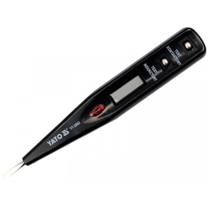 Тестер напряжения цифровой Yato 12-250V LCD