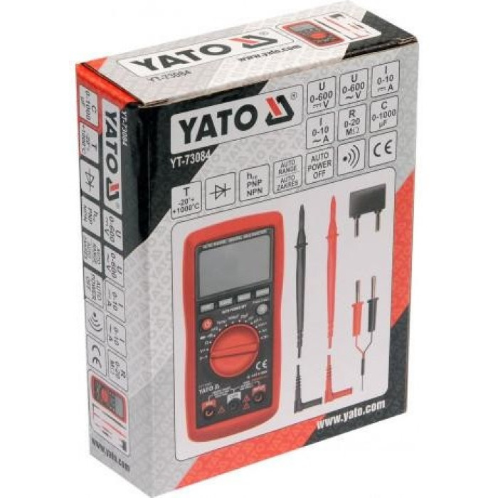 Цифровий мультиметр YATO YT-73084 - зображення 3