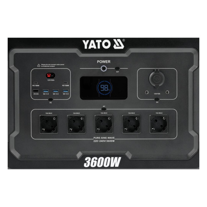Портативная зарядная станция YATO YT-83096 - изображение 9