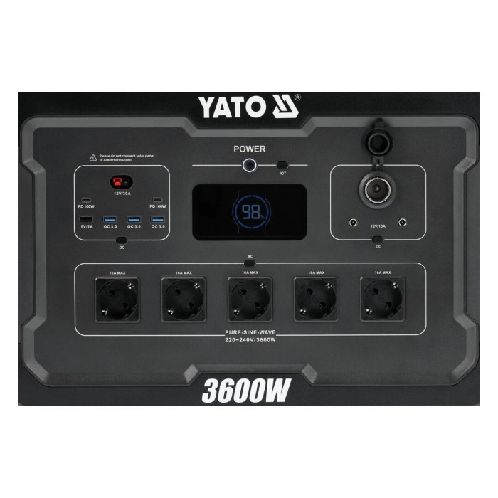 Портативная зарядная станция YATO YT-83096 - изображение 10