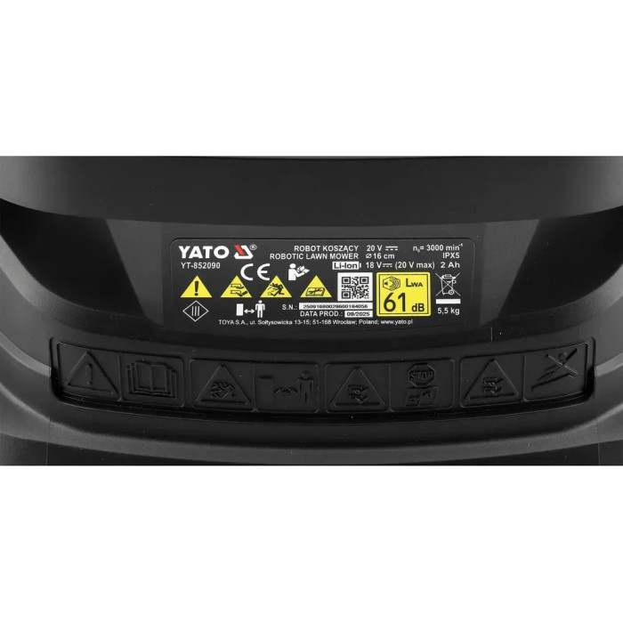Газонокосарка-робот YATO YT-852090 - зображення 5