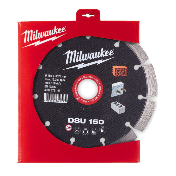 Круг алмазный по бетону Milwaukee DSU 150 150х22.23х2.4 мм 4932373148 - изображение 2