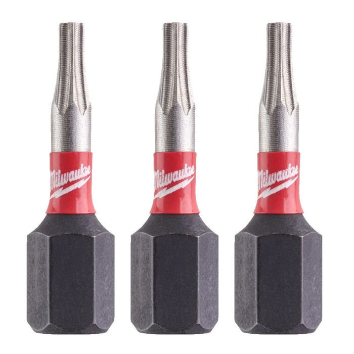 Биты ударные 3 шт Milwaukee Shockwave TX BO8 25 мм 4932500370