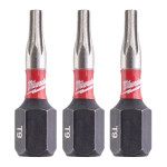 Биты ударные 3 шт Milwaukee Shockwave TX BO9 25 мм 4932500371