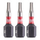 Биты ударные 3 шт Milwaukee Shockwave TX BO9 25 мм 4932500371