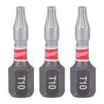 Биты ударные 3 шт Milwaukee Shockwave TX BO10 25 мм 4932500372