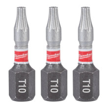 Биты ударные 3 шт Milwaukee Shockwave TX BO10 25 мм 4932500372