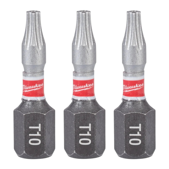 Биты ударные 3 шт Milwaukee Shockwave TX BO10 25 мм 4932500372