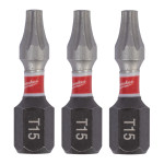 Биты ударные 3 шт Milwaukee Shockwave TX BO15 25 мм 4932500373