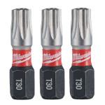 Биты ударные 3 шт Milwaukee Shockwave TX BO30 25 мм 4932500376