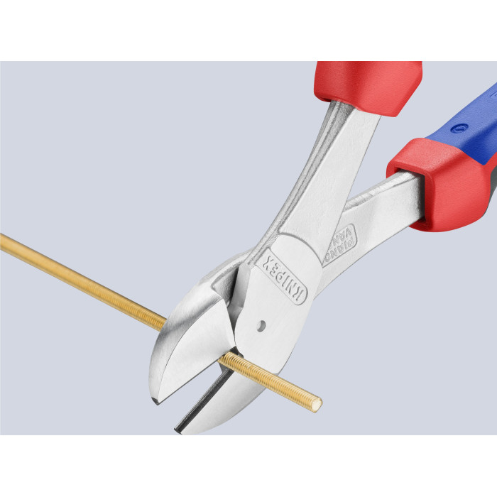 Кусачки боковые особой мощности хромированные KNIPEX 250 мм 74 05 250 - изображение 4