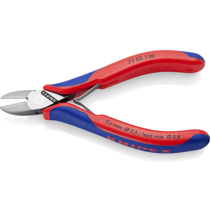 Боковые кусачки для электроники полированные KNIPEX 130 мм 77 02 130 - изображение 2