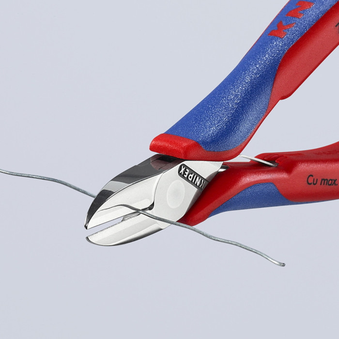 Боковые кусачки для электроники полированные KNIPEX 130 мм 77 02 130 - изображение 3