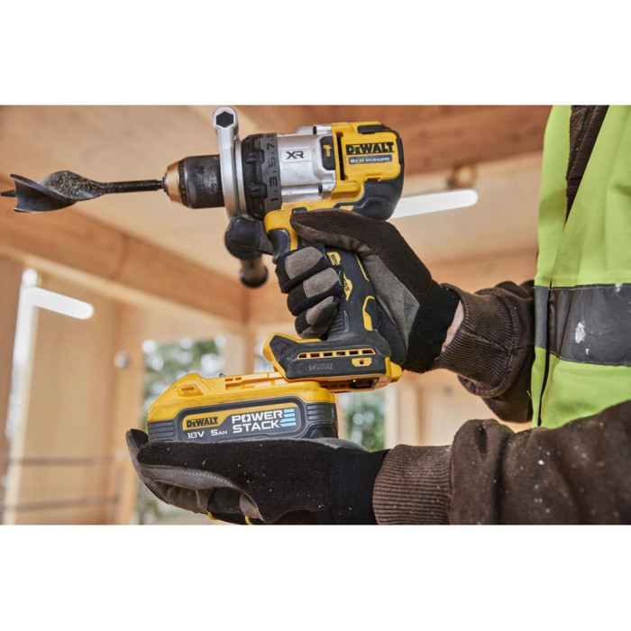 Дриль-шуруповерт ударний акумуляторний DeWALT DCD1007H2T - зображення 13