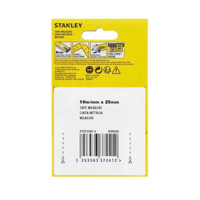 Рулетка STANLEY Control-Lock 10 м 25 мм STHT37241-3 - изображение 6