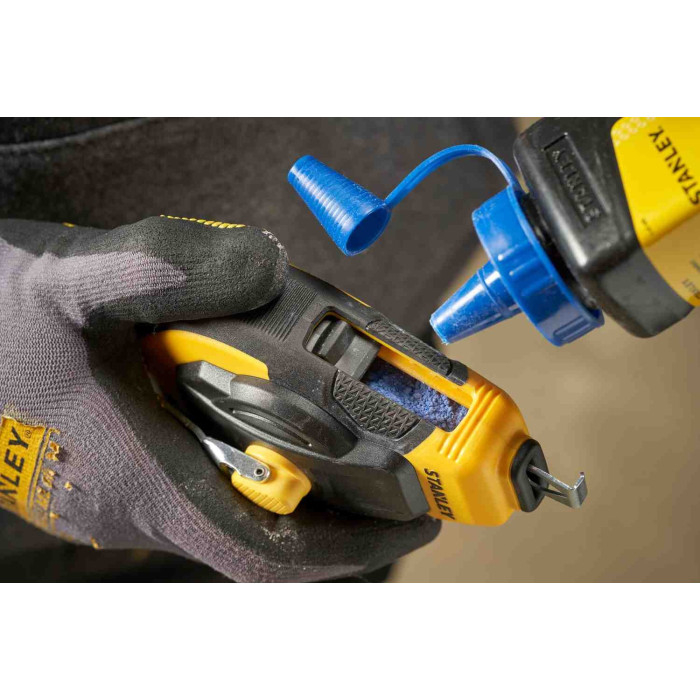 Шнур разметочный в комплекте с меловым порошком и подвесным уровнем STANLEY FatMax 30 м STHT47312-0 - изображение 9