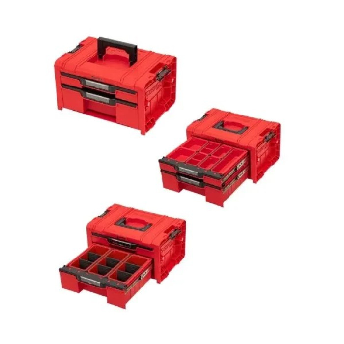 Набор ящиков QBRICK SYSTEM Pro Red Drawer Workshop Set 6 2.0 Red Ultra HD Custom Z260370PG003 - изображение 3